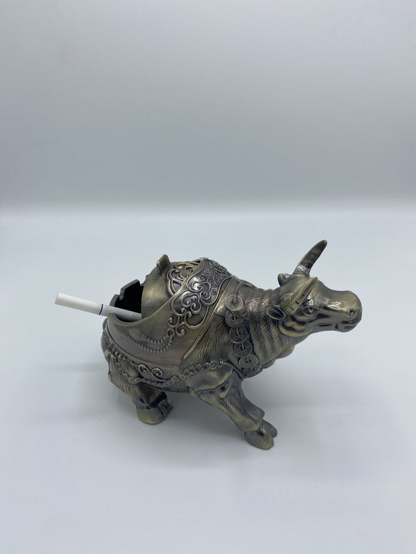 Metallic Bull Ornament Tray