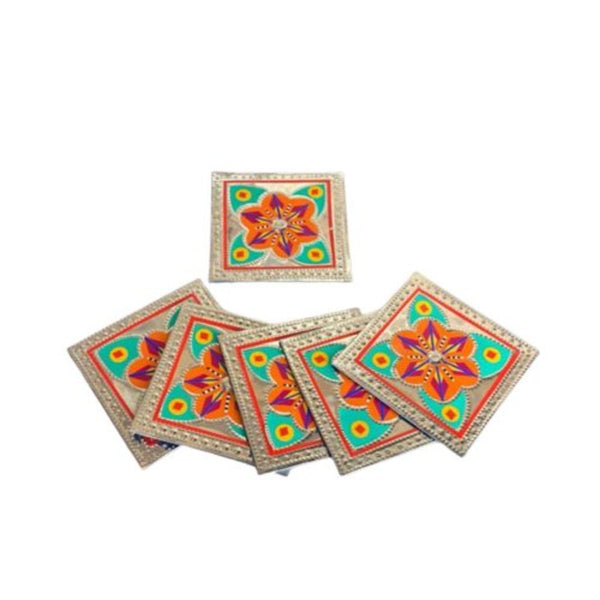 Truck Art Metal Coasters - Square shaped