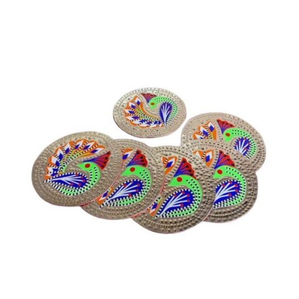 Truck Art Metal Coasters - Circle shaped