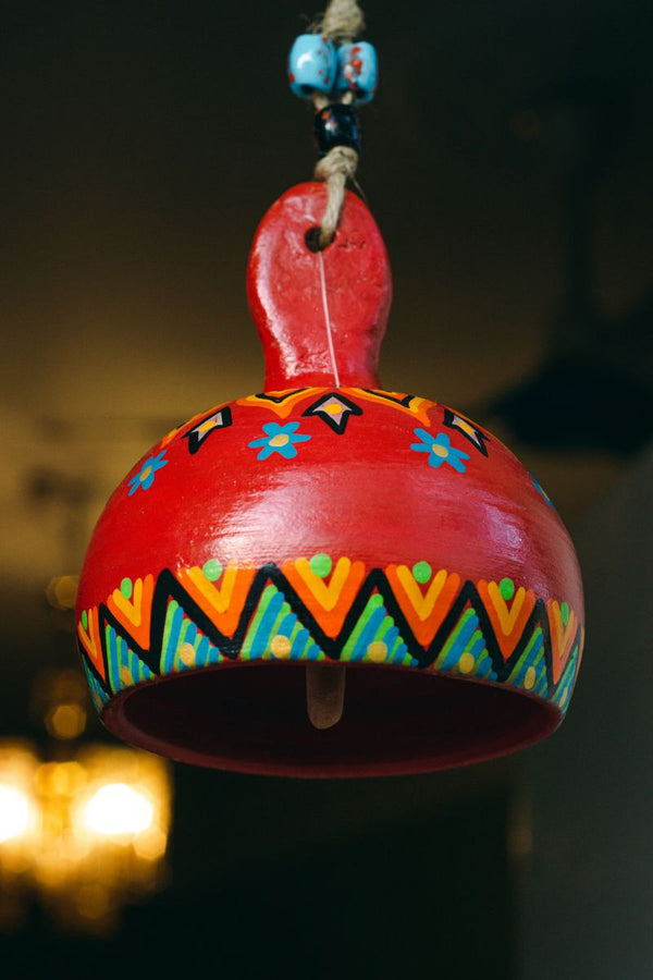 Red Hanging Ethnic Bell