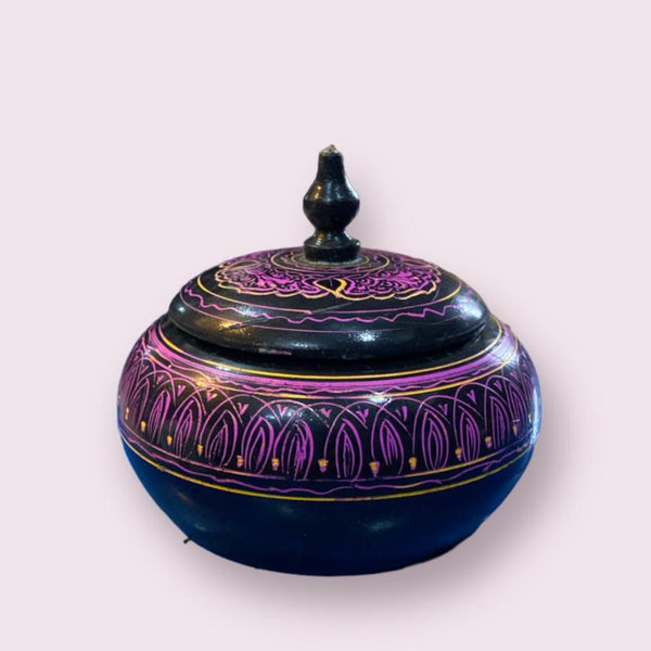 Delicate Nakshi Art Powder Box